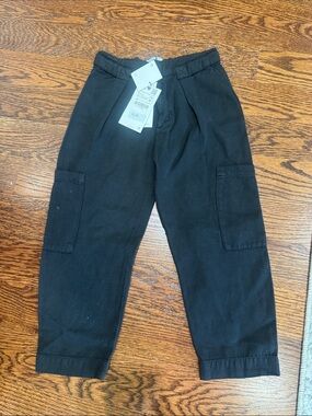 Zara Black Cargo-Style Kids Pants